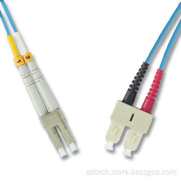 PVC LC to SC OM3 Duplex, 10GIG 50/125um Fiber Optic Patch Cords/Cable/Leads/Jumper